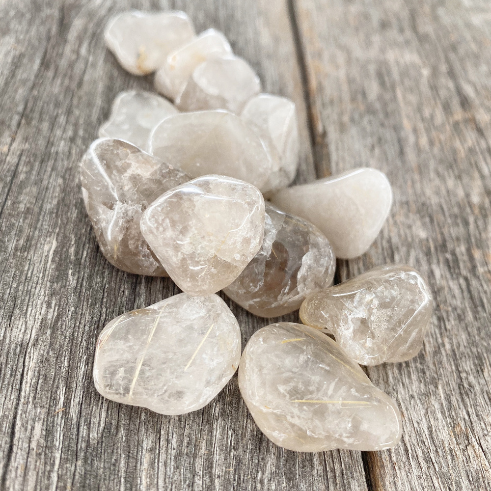 Gold Rutilated Quartz Crystals | 5 Pieces - Picture 2 of 6
